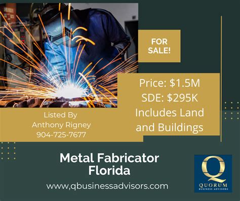 Metal Fabrication Businesses For Sale In Richland County, SC